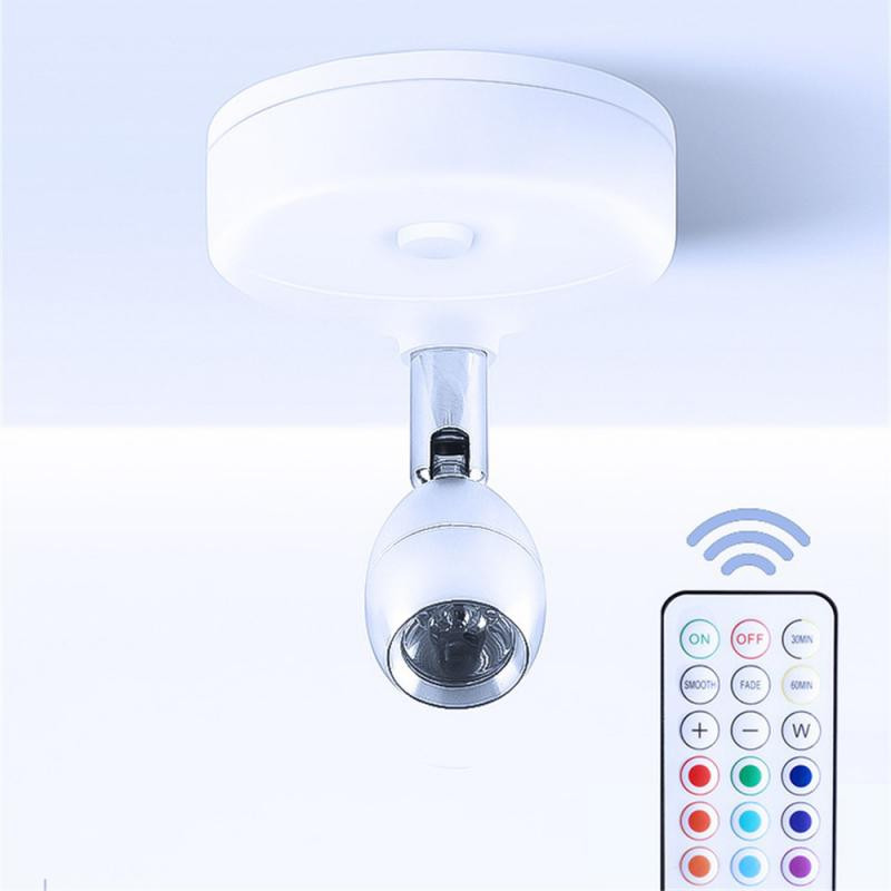 Lumină de noapte Lampă pentru dulap Lampă pentru dulap Lumină pentru dulap Lampă de plafon fără fir cu telecomandă