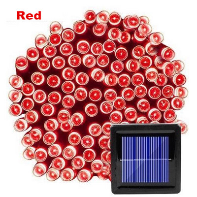 50/100/200 Lumini solare cu LED-uri în aer liber, ghirlande stradale, case, decorațiuni de grădină de Crăciun, lanț de bandă luminoasă