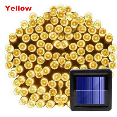 50/100/200 Lumini solare cu LED-uri în aer liber, ghirlande stradale, case, decorațiuni de grădină de Crăciun, lanț de bandă luminoasă