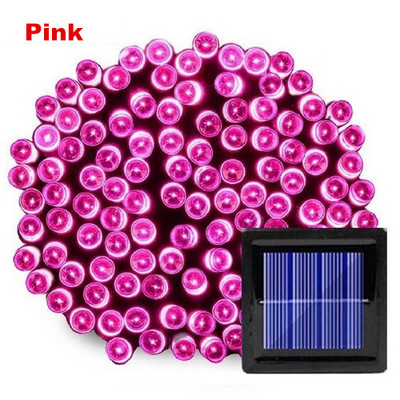 50/100/200 Lumini solare cu LED-uri în aer liber, ghirlande stradale, case, decorațiuni de grădină de Crăciun, lanț de bandă luminoasă