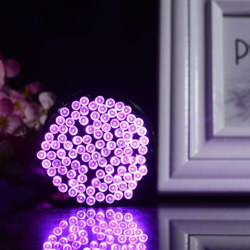 50/100/200 Lumini solare cu LED-uri în aer liber, ghirlande stradale, case, decorațiuni de grădină de Crăciun, lanț de bandă luminoasă