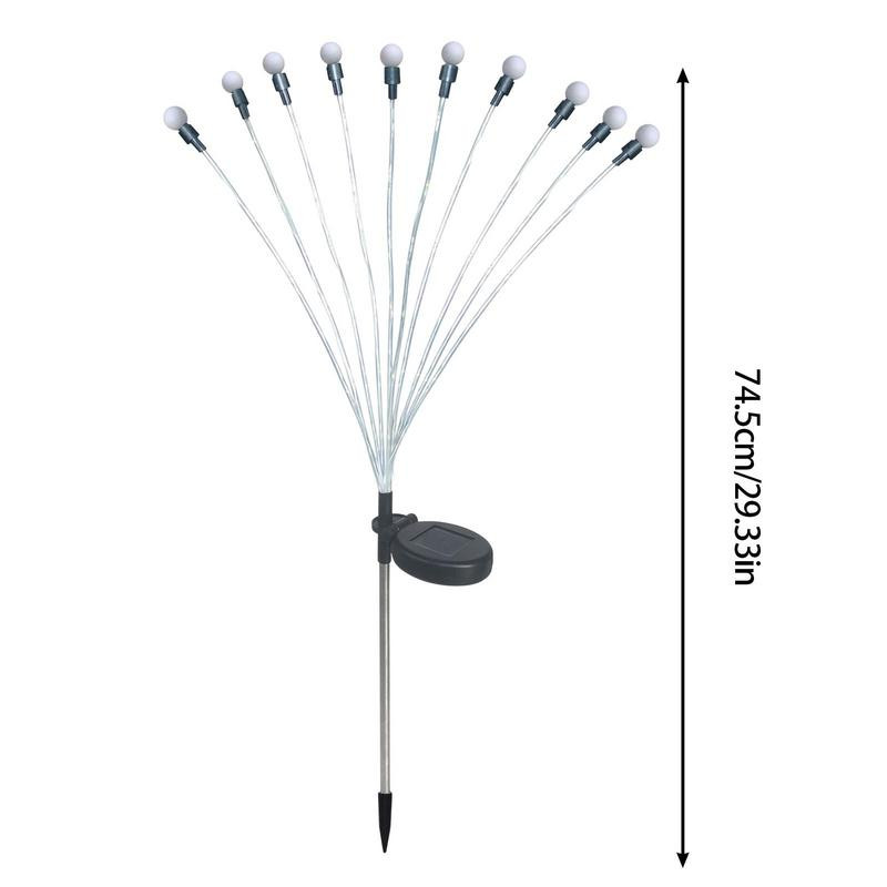 Saules āra gaisma LED Firefly lampa Dārza dekorēšana Ūdensizturīgs dārzs Mājas Zāliens Uguņošana Gaismas Grīda Jaunais gads Ziemassvētki