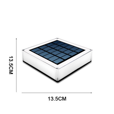 Napelemes oszlopfejlámpa kültéri kerítés oszloplámpa kerti Ip68 vízálló gyepkerti lámpa