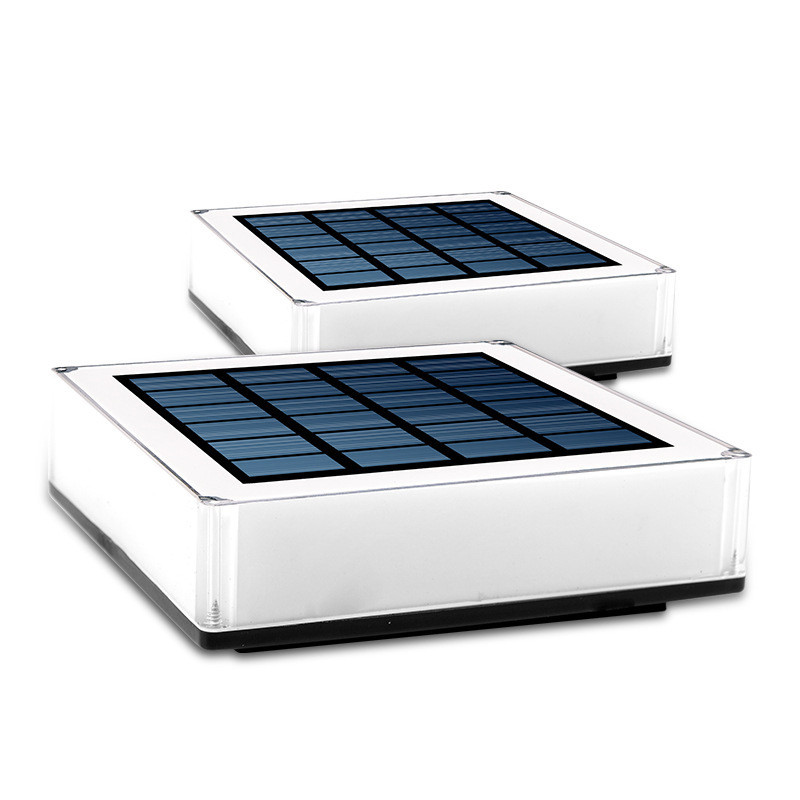 Napelemes oszlopfejlámpa kültéri kerítés oszloplámpa kerti Ip68 vízálló gyepkerti lámpa