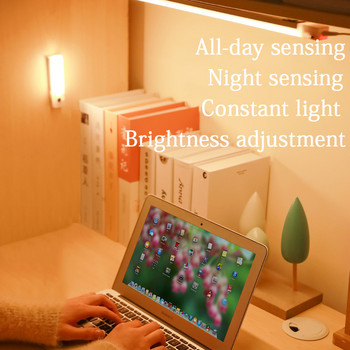 USB акумулаторни LED светлини Осветление на шкафа Безстепенно затъмняване Сензор за движение Led Многофункционален бутон Едноцветно осветление на шкафа