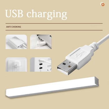 USB Επαναφορτιζόμενα φώτα LED Φωτισμός ντουλαπιού χωρίς βαθύ φωτισμό αισθητήρα κίνησης LED πολλαπλών λειτουργιών Κουμπί ένα χρώμα Φωτισμός ντουλαπιού