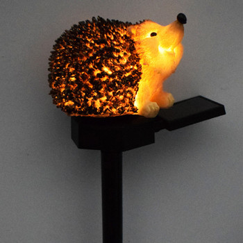 Solar Garden Light Resin Simulation Hedgehog Stake Εξωτερική αδιάβροχη λάμπα LED Ηλιακό φως κήπου αδιάβροχο ζωικό σπίτι
