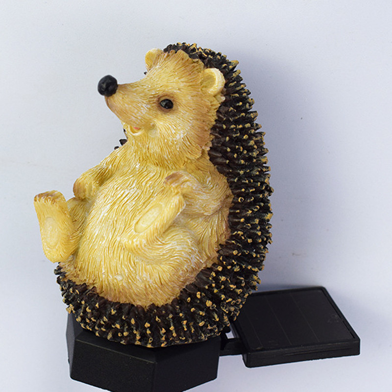 Päikese aiavalgusti vaigu simulatsioon Hedgehog Stake õues veekindel LED-lamp päikeseenergia aiavalgusti veekindel loomade kodu