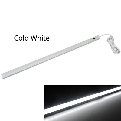 Bijela 12V rasvjeta ispod ormarića LED senzor pokreta Kuhinjski ormar Noćna svjetla Lampa za ormar Vitrina Svjetlo ormarića