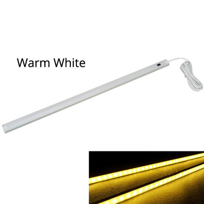 Bijela 12V rasvjeta ispod ormarića LED senzor pokreta Kuhinjski ormar Noćna svjetla Lampa za ormar Vitrina Svjetlo ormarića