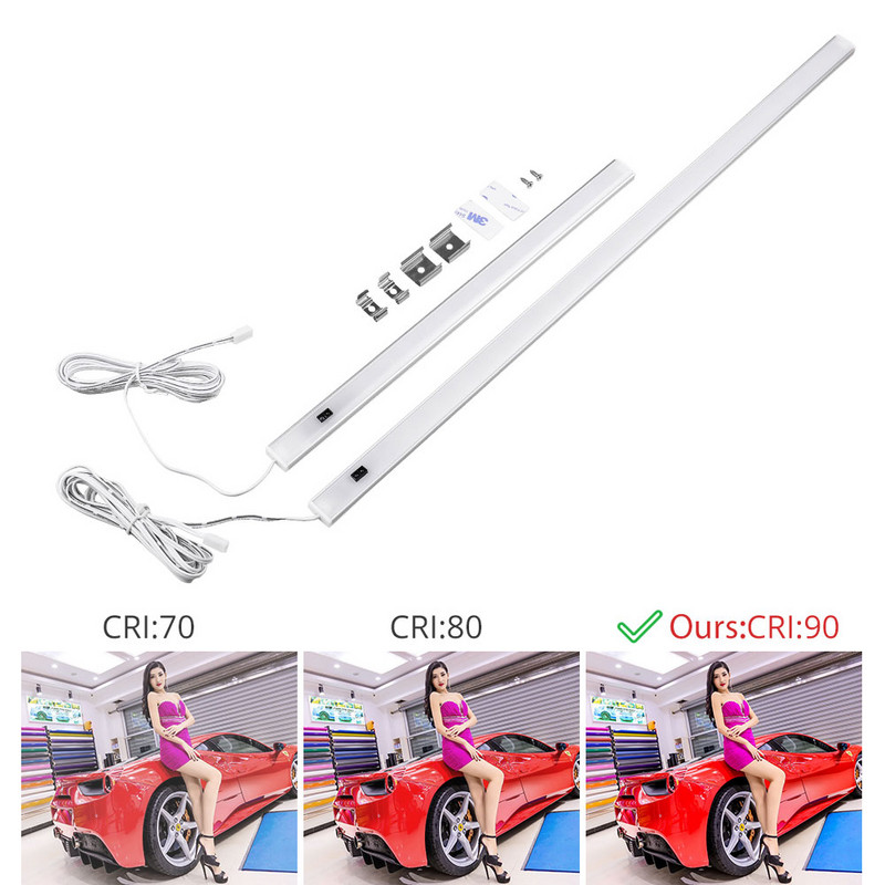 Bijela 12V rasvjeta ispod ormarića LED senzor pokreta Kuhinjski ormar Noćna svjetla Lampa za ormar Vitrina Svjetlo ormarića