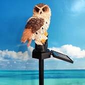 Solarna, vodootporna vrtna rasvjeta, vanjska LED svjetiljka sova za uređenje vrta, vjeverica, staza, dvorište, vrtne svjetiljke, životinjski ukras