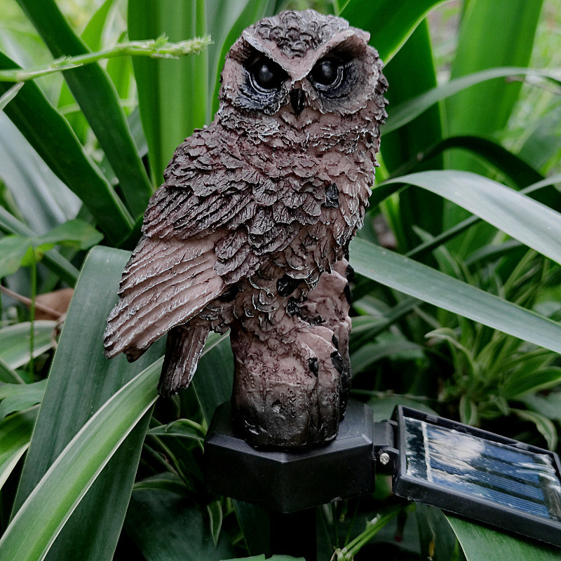 Solarna, vodootporna vrtna rasvjeta, vanjska LED svjetiljka sova za uređenje vrta, vjeverica, staza, dvorište, vrtne svjetiljke, životinjski ukras