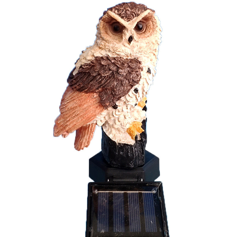 Solarna, vodootporna vrtna rasvjeta, vanjska LED svjetiljka sova za uređenje vrta, vjeverica, staza, dvorište, vrtne svjetiljke, životinjski ukras