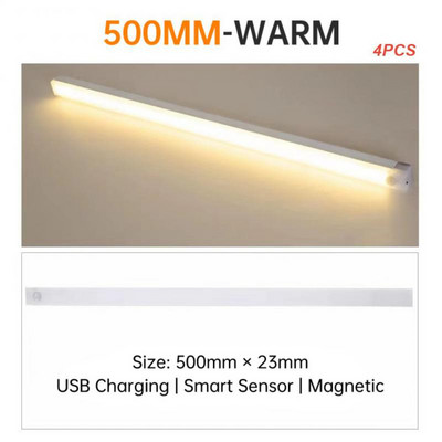 2/4/5 KOM Kreativno svjetlo sa senzorom pokreta Led noćno svjetlo za uštedu energije Bežično USB punjivo zidno ukrasno svjetlo Led svjetla