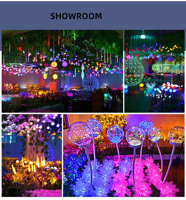 Novo solarno vrtno svjetlo PVC simulacija prizemne svjetiljke s divljim cvijećem LED solarno dekorativno svjetlo za vanjski vrtni travnjak