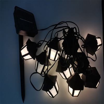 Vanjska solarna svjetla Retro palača Lantern String Light Ulična svjetiljka Landscape Girlland Light Decoration Solar Light Navidad 2021