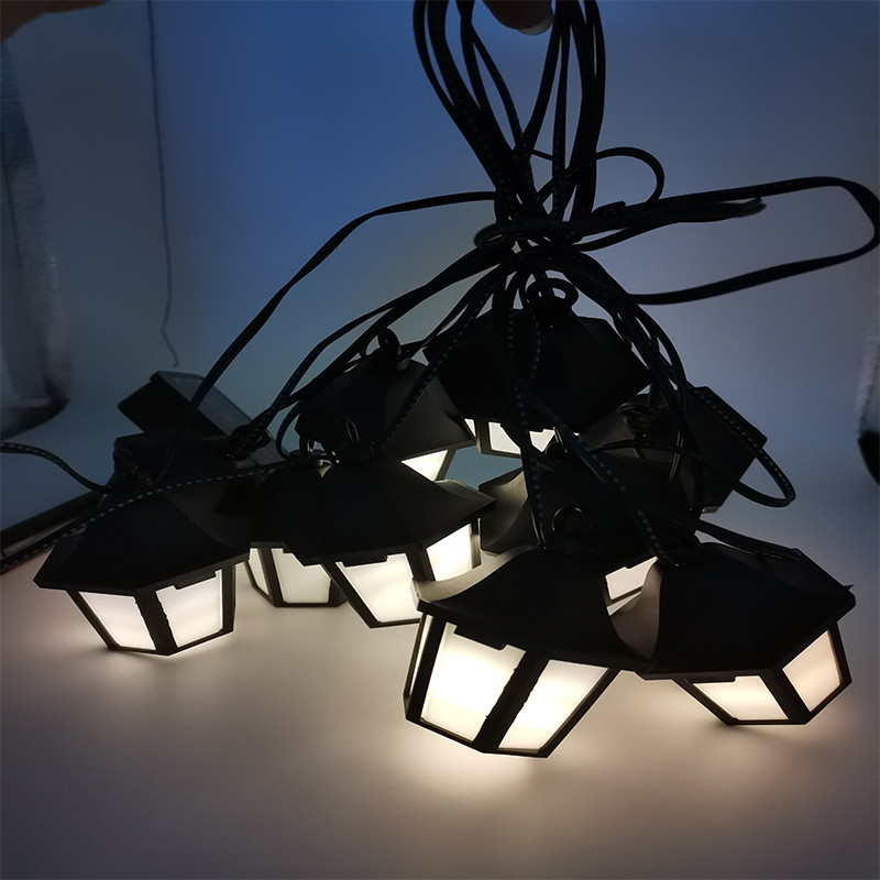 Vanjska solarna svjetla Retro palača Lantern String Light Ulična svjetiljka Landscape Girlland Light Decoration Solar Light Navidad 2021