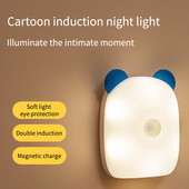 Armas liikumisanduri kapp Öövalgusti LED USB valgustus Magamistoa Kapp Riidekapp Kapilamp Laetav magnetiline LED valgusti