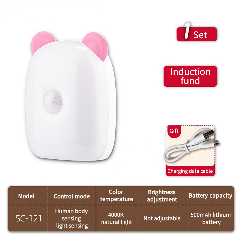 Armas liikumisanduri kapp Öövalgusti LED USB valgustus Magamistoa Kapp Riidekapp Kapilamp Laetav magnetiline LED valgusti