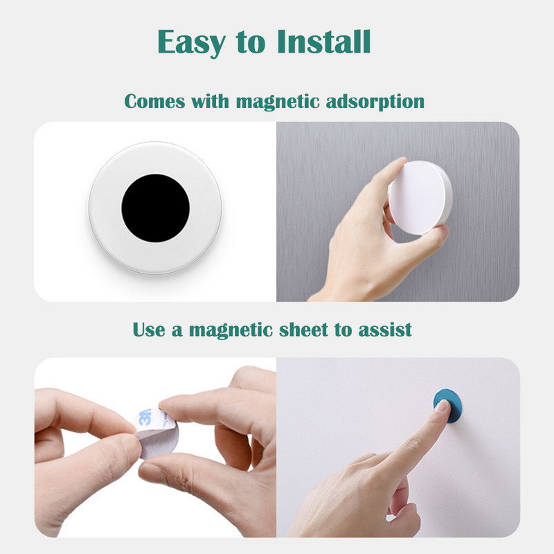 LED naktiniai šviestuvai 3 spalvų reguliuojamo ryškumo spintelės šviesa Magnetinė įkraunama jutiklinė sieninė lempa, skirta miegamojo lovos apšvietimui