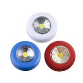 Baterija maitinama COB apvali LED jutiklinė lemputė po spintele Led belaidė sieninė lempa Lengva naudoti spintoje Virtuvės naktiniai šviestuvai namams