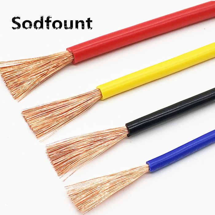 5 meetrit partii kohta RV traat 1,5 mm ruudukujuline mitmeahelaline painduv keerutatud juhe Elektri- ja elektroonikaseadmed Vasktraat DIY awg15