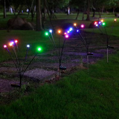 Sunčev prasak zvijezda Leluja svjetlo vjetar puše Vrtno svjetlo Vanjska ukrasna vatrometna lampa krijesnica za uređenje dvorišne staze