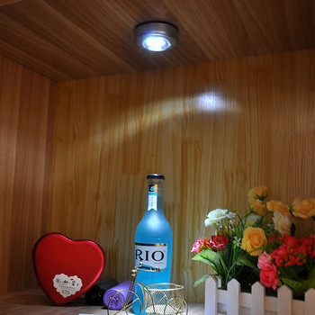 LED светлина Нощна лампа Шкаф Сензорна светлина Кухня Спалня Шкаф Осветление Безжична залепваща нощна лампа Коридор Стълбище