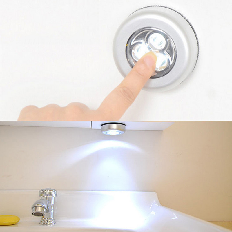 LED svjetlo Noćna svjetiljka Svjetlo na dodir Kuhinja Spavaća soba Svjetlo za ormarić Bežična noćna lampa za stepenice u hodniku