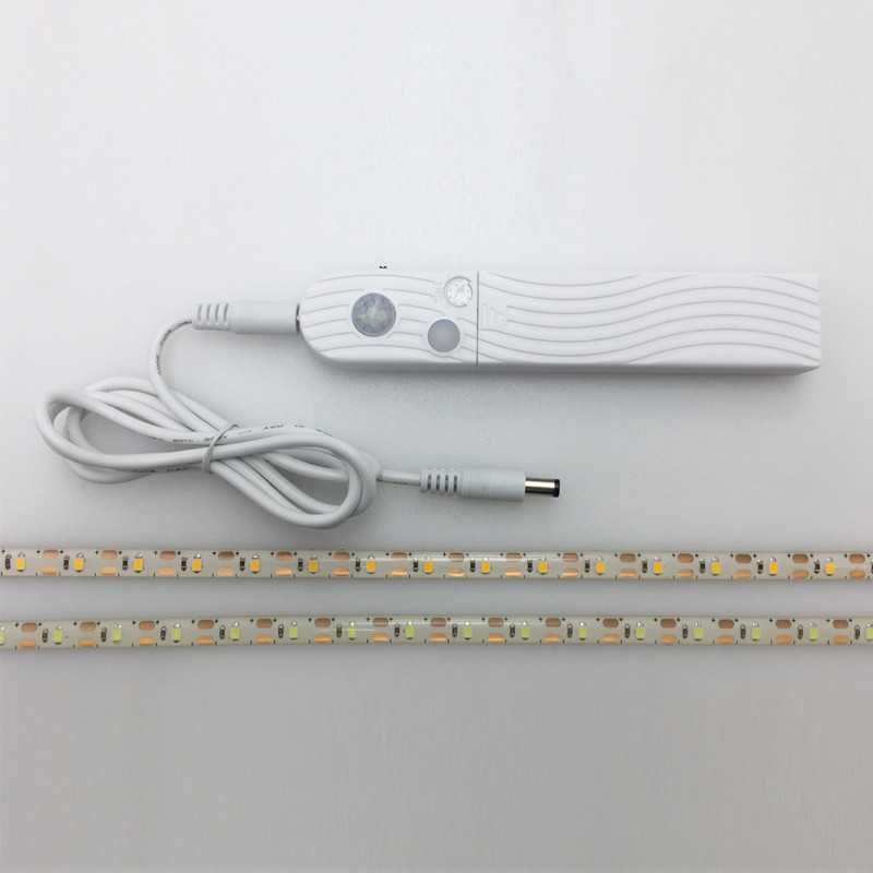 0.5M 1M 2M 3M Bežični senzor pokreta LED traka Noćna svjetiljka Baterija Napajanje ispod kreveta Svjetiljka Za ormar Ormar Stepenice