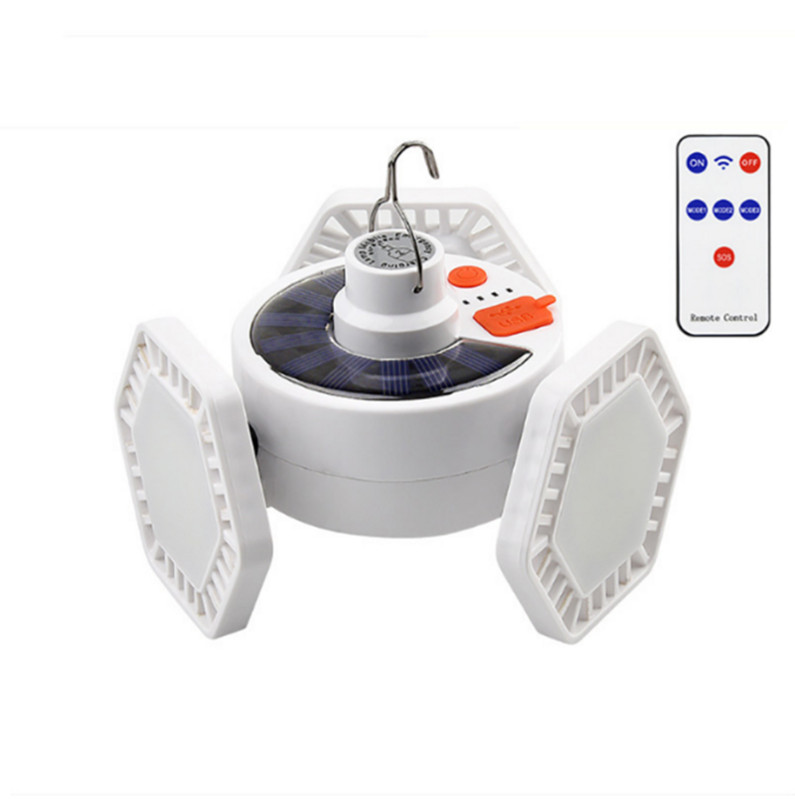 светодиодная лампа трехсторонняя палатка палаточного кемпинга солнечная лампа зарядки ночной рынок вавгноеое ларимпа