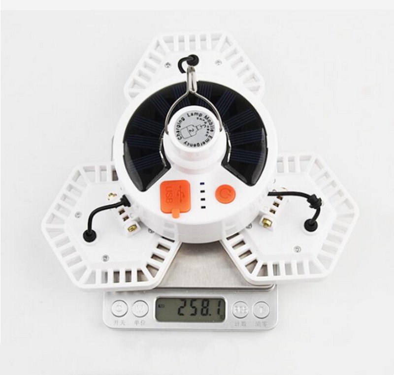 светодиодная лампа трехсторонняя палатка палаточного кемпинга солнечная лампа зарядки ночной рынок вавгноеое ларимпа