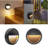 LED sieninis lauko šviestuvas, atsparus vandeniui sodo dekoro lempos 5W aliuminio sieninis šviestuvas, skirtas balkonui vidinio kiemo prieangio laiptams miegamajame