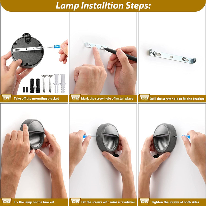 LED sieninis lauko šviestuvas, atsparus vandeniui sodo dekoro lempos 5W aliuminio sieninis šviestuvas, skirtas balkonui vidinio kiemo prieangio laiptams miegamajame