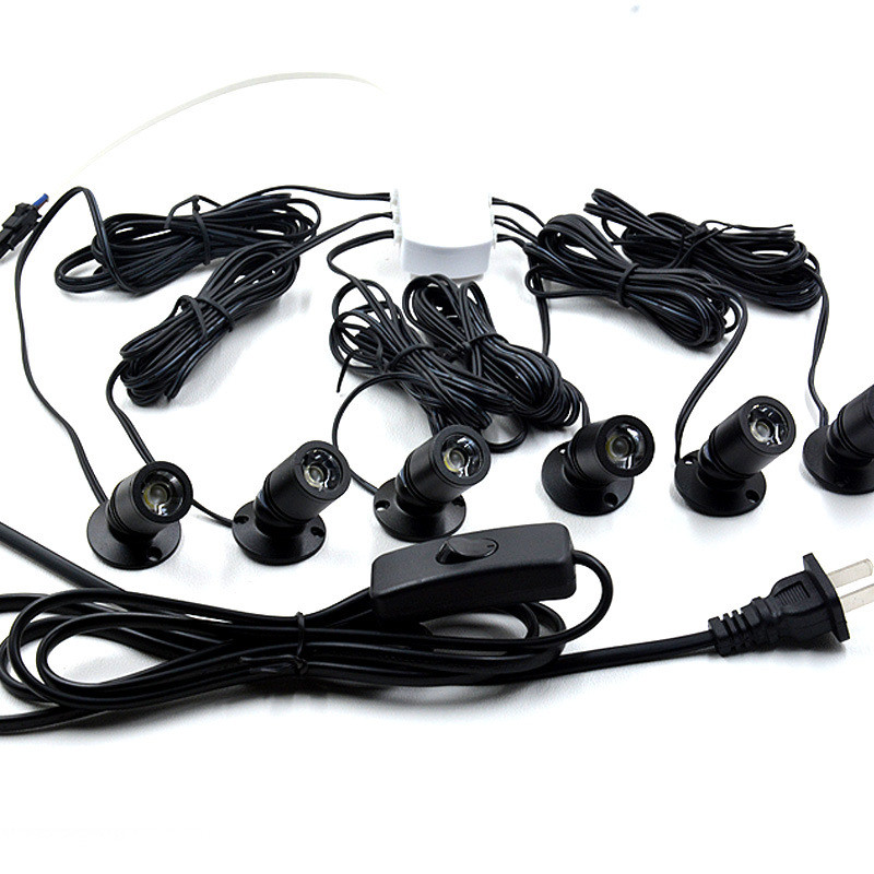 2 kom/set LED mini reflektori Unutarnja svjetla za slike Rasvjeta umjetnina Stropna svjetiljka s napajanjem i razvodna kutija Zidna svjetla