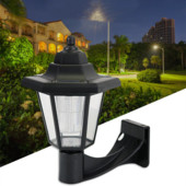Solarno svjetlo Vanjski šesterokutni LED solarni svijećnjak Retro Led zidna svjetiljka Lanterna Dekoracija vrta Vodootporna solarna zidna svjetiljka