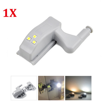 10gab LED iekšējā eņģes lampa universāla zem skapja apgaismojuma skapja durvju sensora gaisma virtuves skapja skapja skapja apgaismojumam