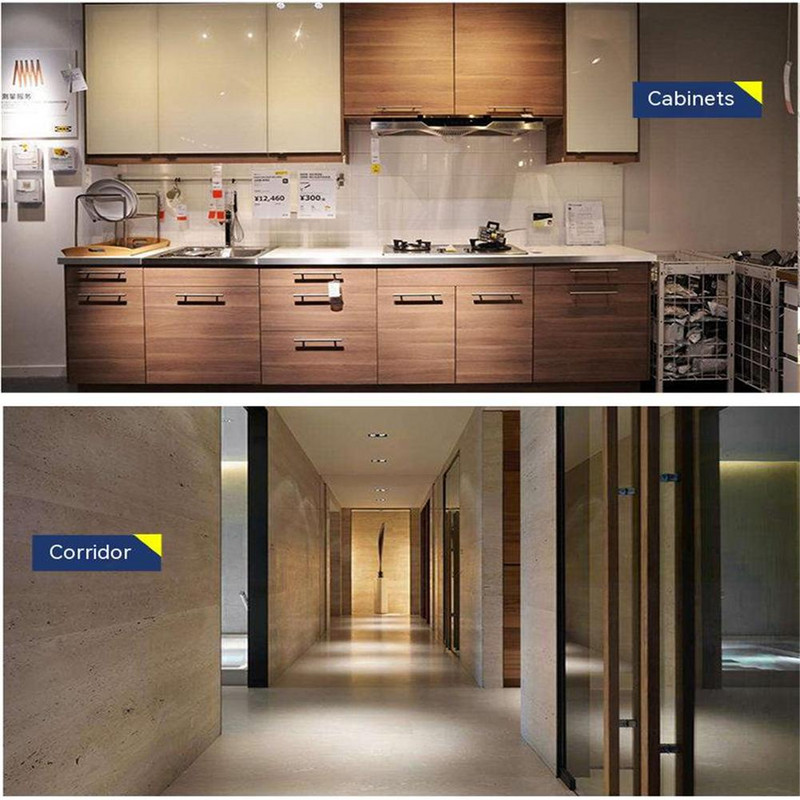 22 LED spintos šviestuvai 6500k USB įkraunamas energiją taupantis itin ryškus judesio jutiklis po spintelės lempa