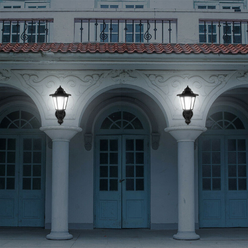 Kuusnurkne päikeseenergia LED tee valgustus seinakinnitus maastik veekindel lamp Aiakaunistus tara muru päikesevalgusti valgustid väljas