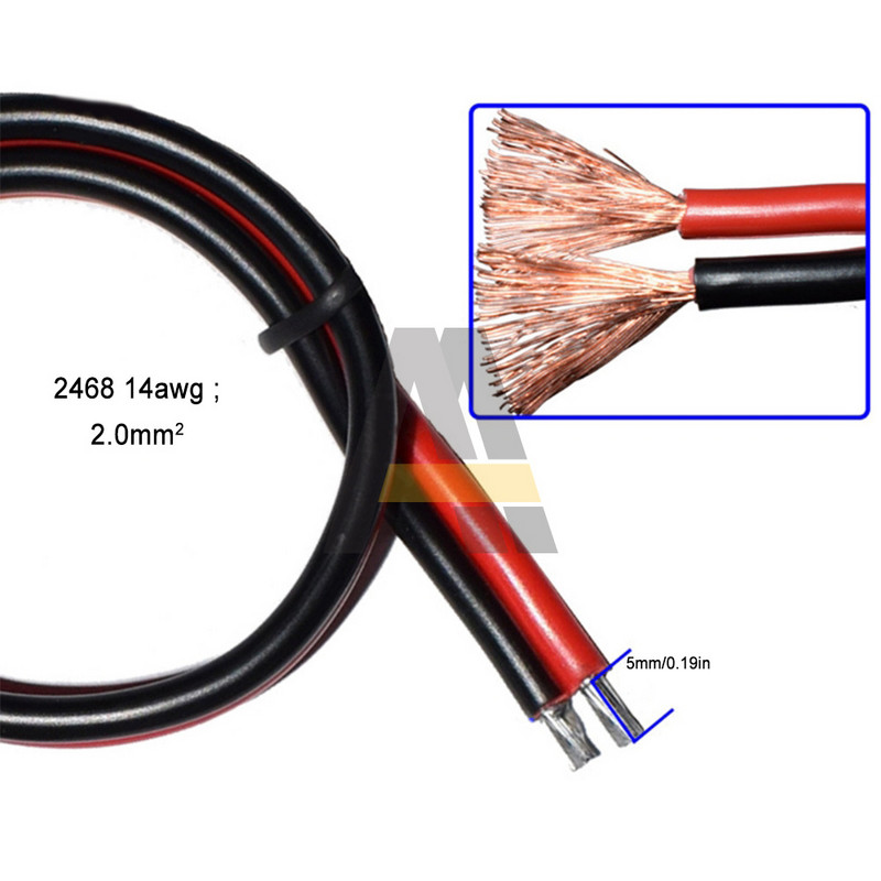 Kabelio nuolatinės srovės 12 V ilgintuvas 14AWG laidų pynimo greitas prijungimas SAE jungtis, skirta saulės energijos automobilių akumuliatoriui