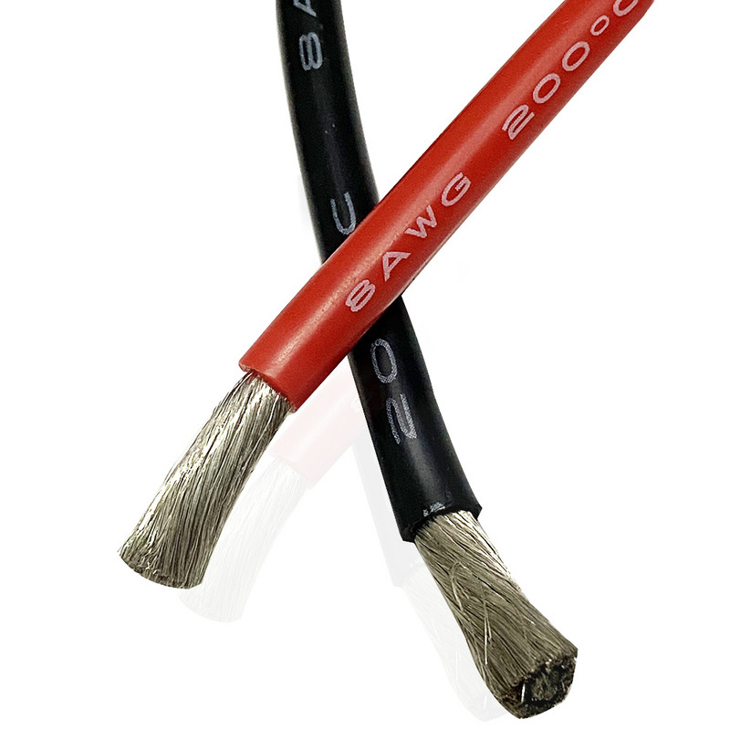 Lankstus maitinimo tiekimo kabelis silikono kabelio akumuliatoriaus laidas 12AWG 14AWG 16 AWG 18AWG 20AWG 22AWG 24AWG 26AWG 30AWG ilgintuvas