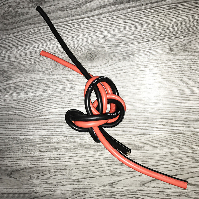 Lankstus maitinimo tiekimo kabelis silikono kabelio akumuliatoriaus laidas 12AWG 14AWG 16 AWG 18AWG 20AWG 22AWG 24AWG 26AWG 30AWG ilgintuvas