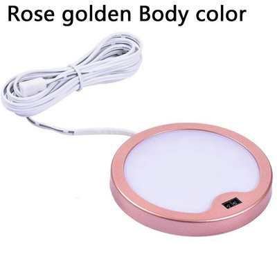 Διακόπτης χειρός κάτω από το ντουλάπι φωτιστικό 3W DC12V Στρογγυλά φώτα LED Ντουλάπα υπνοδωμάτιο Ντουλάπα νυχτερινό φωτιστικό σπιτιού Διακοσμητικό φωτιστικό κουζίνας