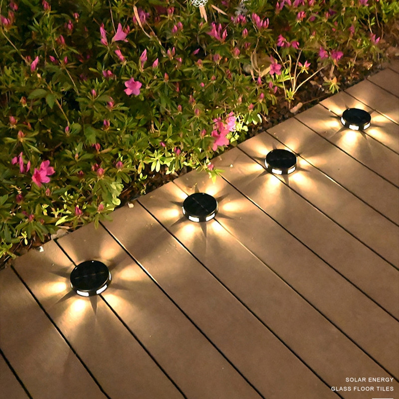 LED saules gaisma āra saules gaisma pazemes gaisma zāliena prožektors klāja dārzs apraktas gaismas celiņa dekorēšana ainavas lampa