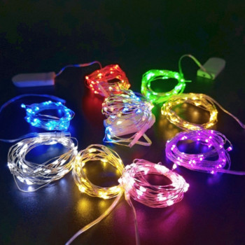 10 τμχ 5 τμχ Χάλκινο σύρμα LED String Lights Γιορτινά νεράιδα φωτάκια γιρλάντα Διακόσμηση χριστουγεννιάτικου δέντρου Γαμήλιο πάρτι DIY Natal Navidad 2021