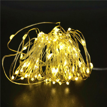 10 τμχ 5 τμχ Χάλκινο σύρμα LED String Lights Γιορτινά νεράιδα φωτάκια γιρλάντα Διακόσμηση χριστουγεννιάτικου δέντρου Γαμήλιο πάρτι DIY Natal Navidad 2021