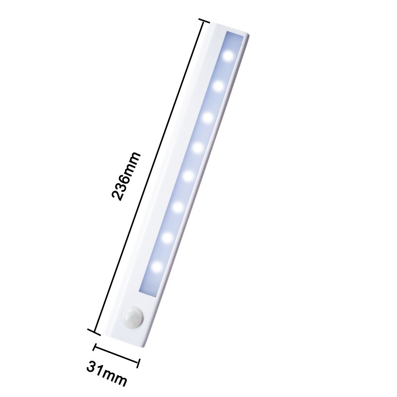 Akumulators LED nakts gaisma, uzlādējams kustības sensors, gaisma virtuves skapis, mājas iekārtojums sienas skapis, gaisma nakts gaisma