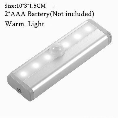 Bežično trobojno zatamnjivanje, ultratanko noćno svjetlo, senzor pokreta, LED svjetiljka za ormar, ormar, punjiva svjetiljka ispod ormarića