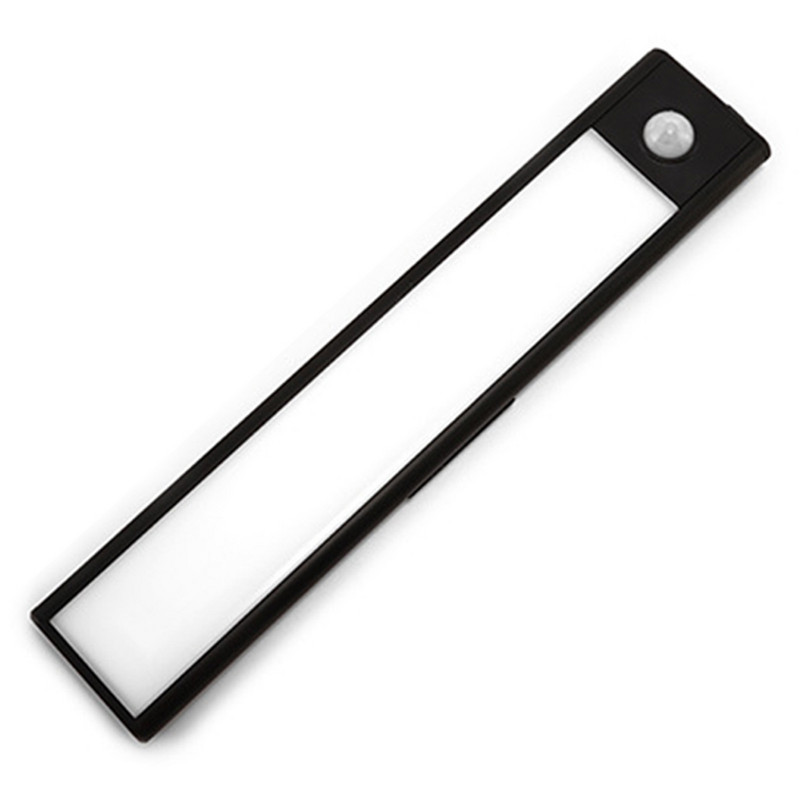 Kustības sensora skapja apgaismojums zem skapja apgaismojuma Iebūvēta kustības sensora gaisma gaiteņa skapjiem